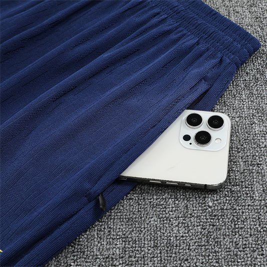 25/26 FC Barcelona Half Zip Training Blue/Purple Kids Size Tracksuit - Premium Quality Jersey at FootballPrestige.com