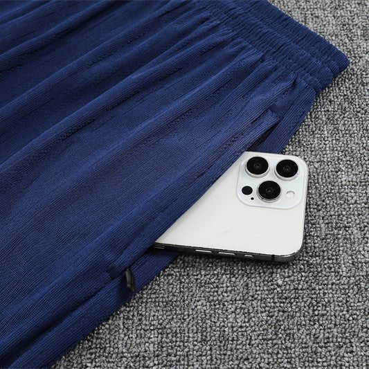 25/26 FC Barcelona Half Zip Training Purple/Blue Kids Size Tracksuit - Premium Quality Jersey at FootballPrestige.com