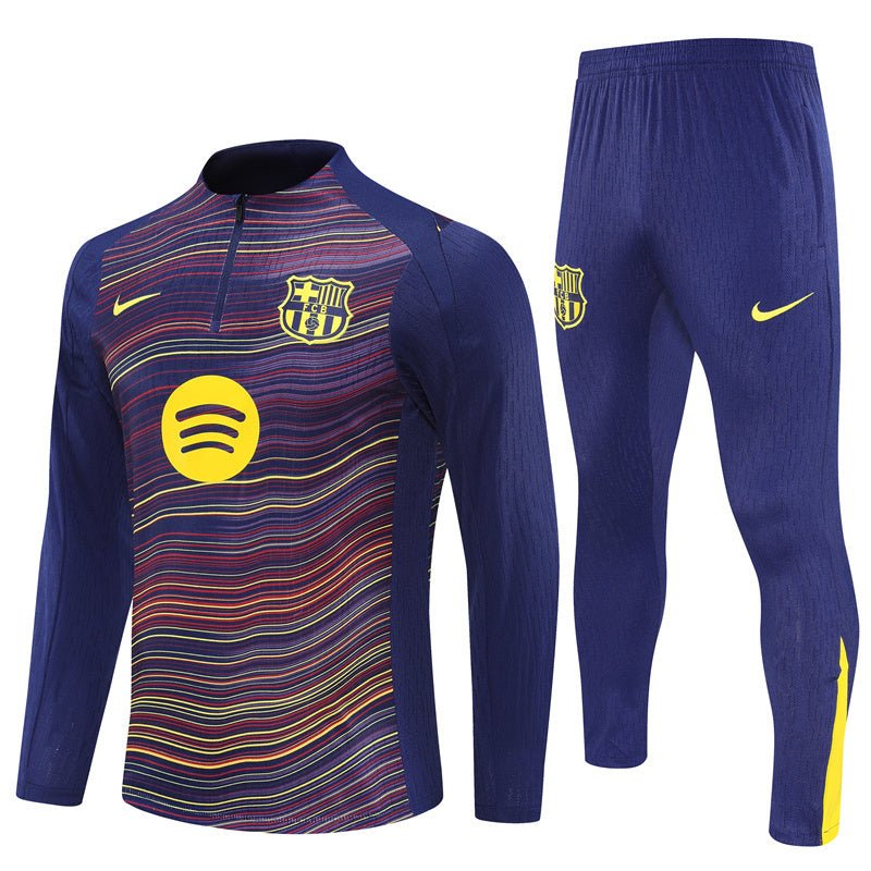 25/26 FC Barcelona Pre - Match Home Kids Size Tracksuit - Premium Quality Jersey at FootballPrestige.com