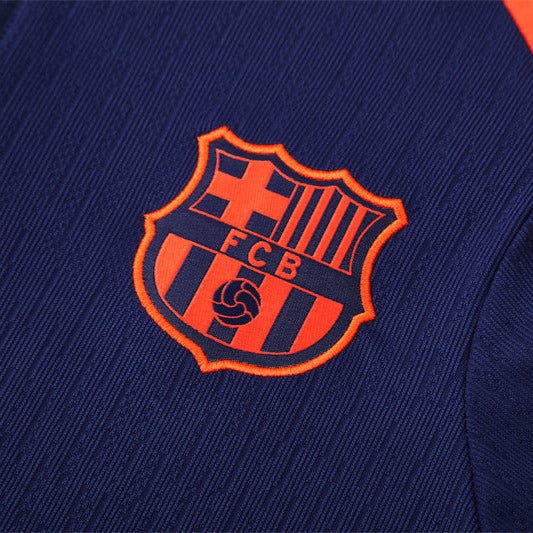 25/26 FC Barcelona Training Blue/Orange Kids Size Tracksuit - Premium Quality Jersey at FootballPrestige.com