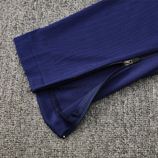 25/26 FC Barcelona Training Blue/Orange Kids Size Tracksuit - Premium Quality Jersey at FootballPrestige.com