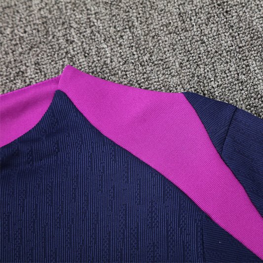 25/26 FC Barcelona Training Blue/Purple Kids Size Tracksuit - Premium Quality Jersey at FootballPrestige.com