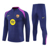 25/26 FC Barcelona Training Blue/Purple Kids Size Tracksuit - Premium Quality Jersey at FootballPrestige.com