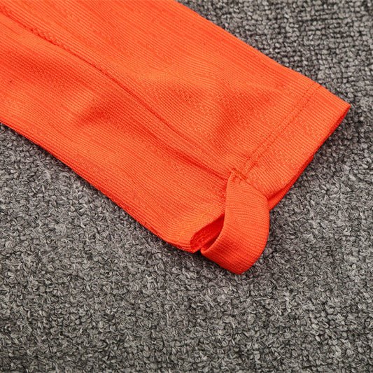 25/26 FC Barcelona Training Orange/Blue Kids Size Tracksuit - Premium Quality Jersey at FootballPrestige.com