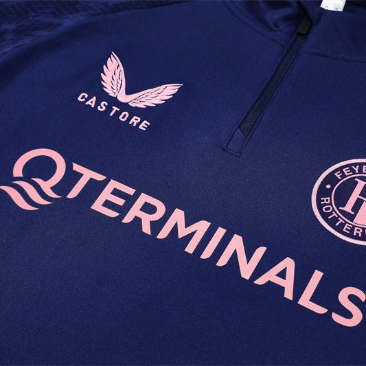 25/26 Feyenoord Training Blue Kids Size Tracksuit - Premium Quality Jersey at FootballPrestige.com