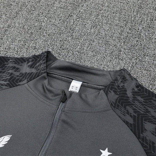 25/26 Feyenoord Training Grey Kids Size Tracksuit - Premium Quality Jersey at FootballPrestige.com