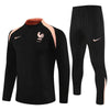 25/26 France Training Black/Light Pink Kids Size Tracksuit - Premium Quality Jersey at FootballPrestige.com