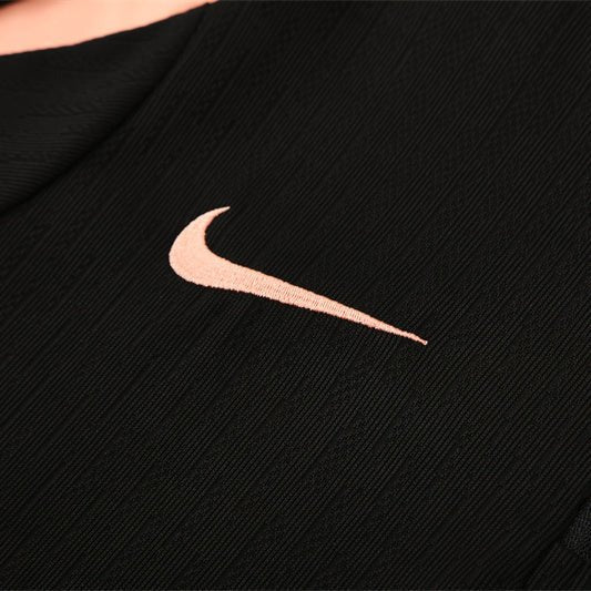 25/26 France Training Black/Light Pink Kids Size Tracksuit - Premium Quality Jersey at FootballPrestige.com