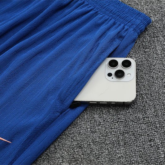 25/26 France Training Blue/Pink Kids Size Tracksuit - Premium Quality Jersey at FootballPrestige.com