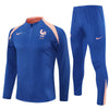 25/26 France Training Blue/Pink Kids Size Tracksuit - Premium Quality Jersey at FootballPrestige.com