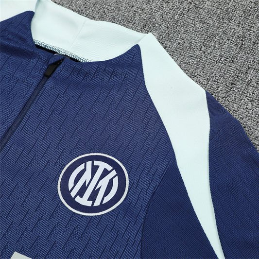 25/26 Inter Milan Blue Kids Size Tracksuit - Premium Quality Jersey at FootballPrestige.com