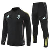25/26 Juventus Training Black Kids Size Tracksuit - Premium Quality Jersey at FootballPrestige.com