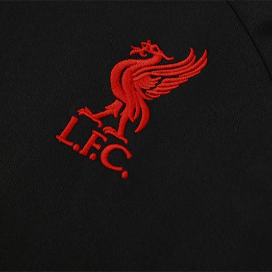 25/26 Liverpool Training Black Kids Size Tracksuit - Premium Quality Jersey at FootballPrestige.com
