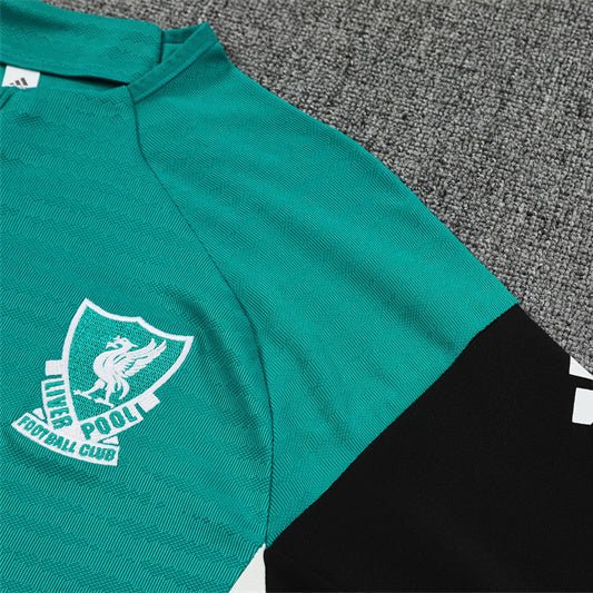 25/26 Liverpool Training Green Kids Size Tracksuit - Premium Quality Jersey at FootballPrestige.com
