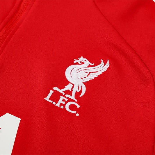 25/26 Liverpool Training Red Kids Size Tracksuit - Premium Quality Jersey at FootballPrestige.com