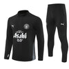 25/26 Manchester City x Asahi Black Kids Size Tracksuit - Premium Quality Jersey at FootballPrestige.com