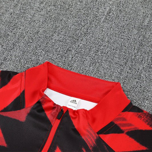 25/26 Manchester United Pre - Match Kids Size Tracksuit - Premium Quality Jersey at FootballPrestige.com