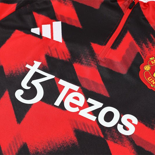 25/26 Manchester United Pre - Match Kids Size Tracksuit - Premium Quality Jersey at FootballPrestige.com