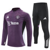 25/26 Manchester United Training Purple Kids Size Tracksuit - Premium Quality Jersey at FootballPrestige.com