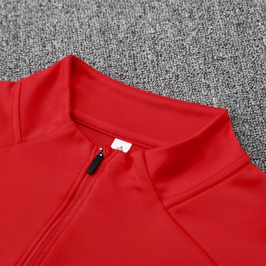 25/26 Manchester United Training Red Kids Size Tracksuit - Premium Quality Jersey at FootballPrestige.com