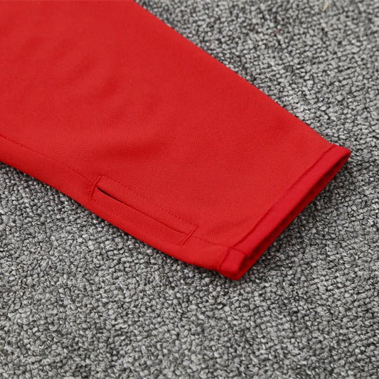 25/26 Manchester United Training Red Kids Size Tracksuit - Premium Quality Jersey at FootballPrestige.com