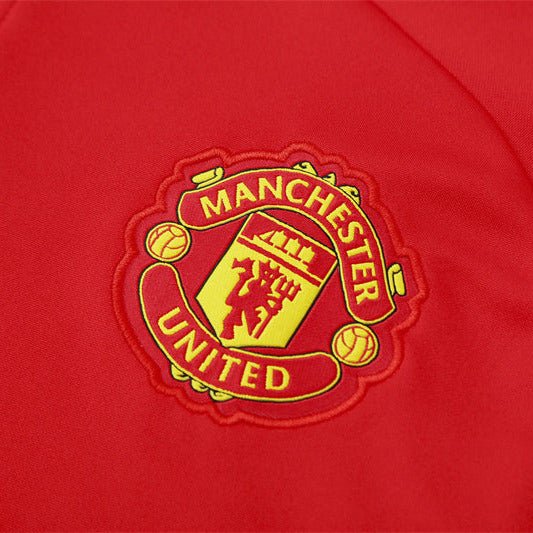 25/26 Manchester United Training Red Kids Size Tracksuit - Premium Quality Jersey at FootballPrestige.com