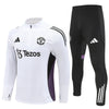 25/26 Manchester United Training White Kids Size Tracksuit - Premium Quality Jersey at FootballPrestige.com