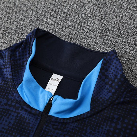 25/26 Marseille Training Navy Blue Kids Size Tracksuit - Premium Quality Jersey at FootballPrestige.com