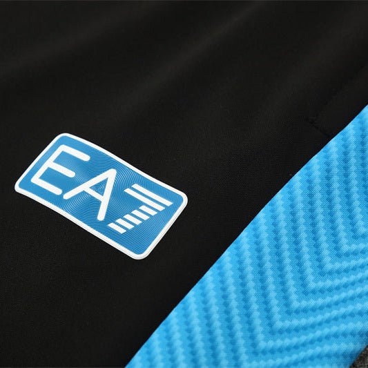 25/26 Napoli Training Black Kids Size Tracksuit - Premium Quality Jersey at FootballPrestige.com