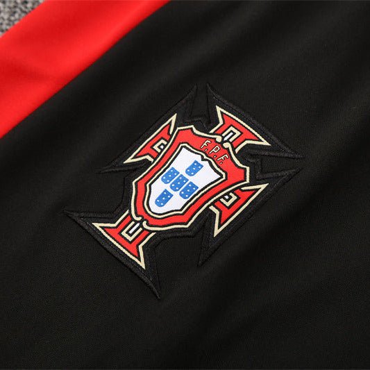 25/26 Portugal Training Black Kids Size Tracksuit - Premium Quality Jersey at FootballPrestige.com