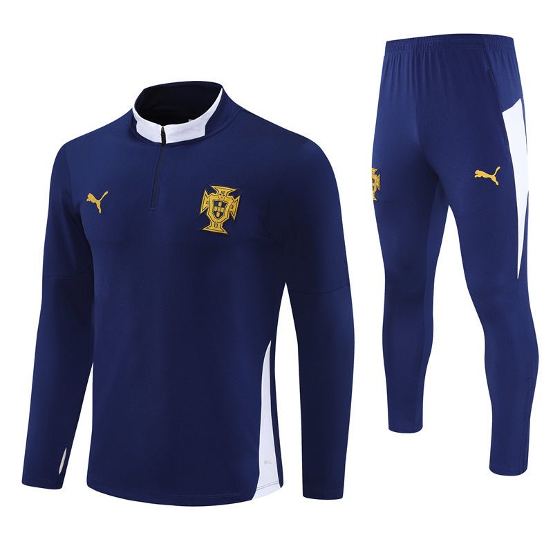 25/26 Portugal Training Blue Kids Size Tracksuit - Premium Quality Jersey at FootballPrestige.com