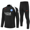 25/26 PSG Training Black Tracksuit - Premium Quality Jersey at FootballPrestige.com