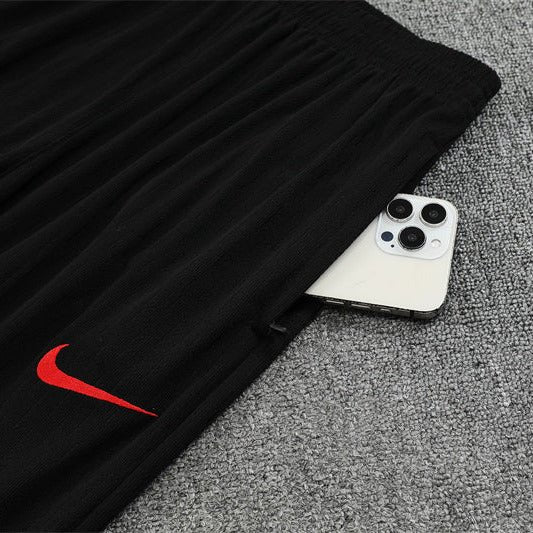 25/26 PSG Training Black Tracksuit - Premium Quality Jersey at FootballPrestige.com