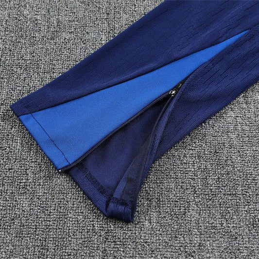 25/26 PSG Training Blue/Grey Kids Size Tracksuit - Premium Quality Jersey at FootballPrestige.com