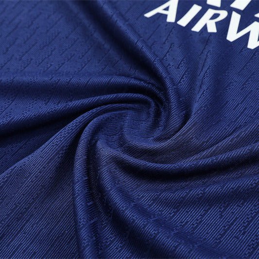 25/26 PSG Training Blue/Grey Kids Size Tracksuit - Premium Quality Jersey at FootballPrestige.com