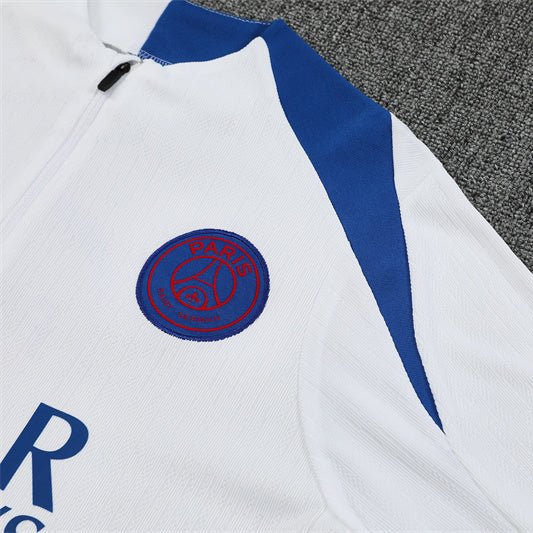 25/26 PSG Training White Kids Size Tracksuit - Premium Quality Jersey at FootballPrestige.com