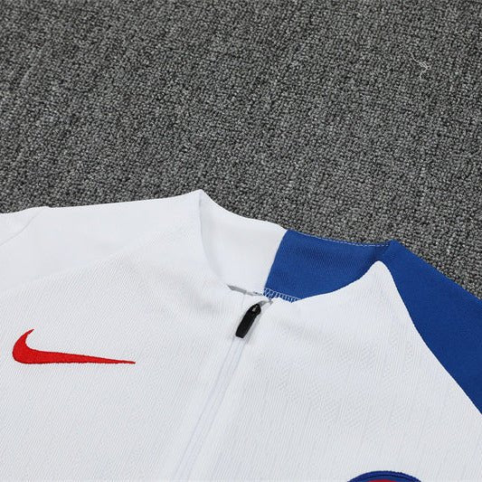 25/26 PSG Training White Kids Size Tracksuit - Premium Quality Jersey at FootballPrestige.com