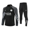 25/26 PSG x Jordan Black Kids Size Tracksuit - Premium Quality Jersey at FootballPrestige.com