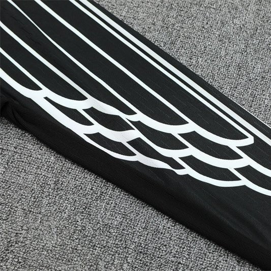 25/26 PSG x Jordan Black Kids Size Tracksuit - Premium Quality Jersey at FootballPrestige.com