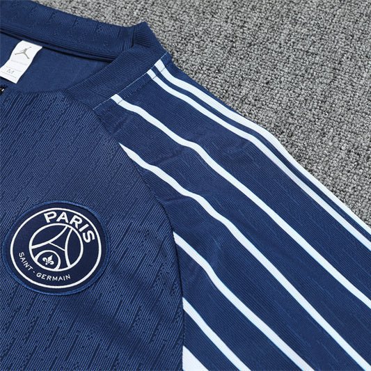 25/26 PSG x Jordan Blue Kids Size Tracksuit - Premium Quality Jersey at FootballPrestige.com