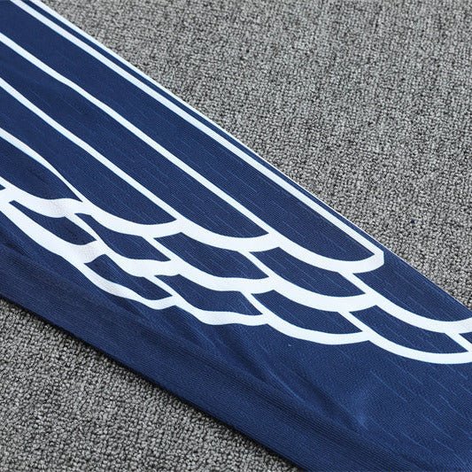 25/26 PSG x Jordan Blue Kids Size Tracksuit - Premium Quality Jersey at FootballPrestige.com