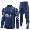 25/26 PSG x Jordan Blue Kids Size Tracksuit - Premium Quality Jersey at FootballPrestige.com