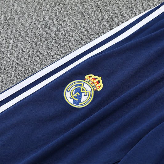 25/26 Real Madrid Retro White Kids Size Tracksuit - Premium Quality Jersey at FootballPrestige.com