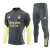 25/26 Real Madrid Training Grey/Yellow Kids Size Tracksuit - Premium Quality Jersey at FootballPrestige.com