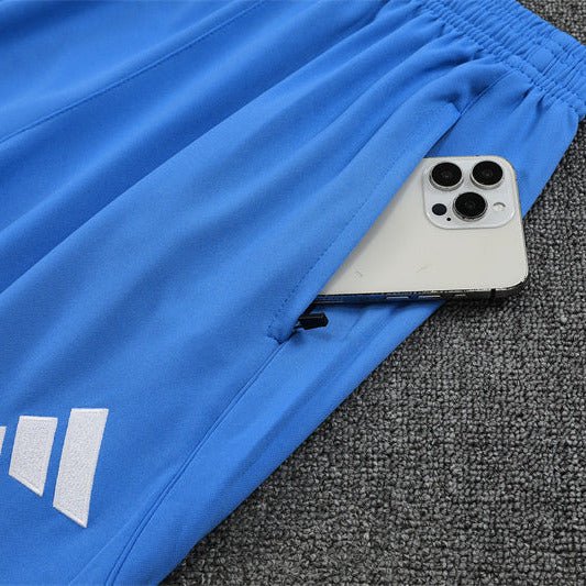 25/26 Real Madrid Training White/Light Blue Kids Size Tracksuit - Premium Quality Jersey at FootballPrestige.com