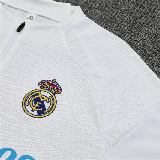 25/26 Real Madrid Training White/Light Blue Kids Size Tracksuit - Premium Quality Jersey at FootballPrestige.com