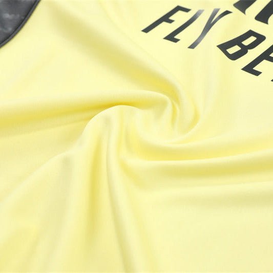 25/26 Real Madrid Training Yellow/Grey Kids Size Tracksuit - Premium Quality Jersey at FootballPrestige.com
