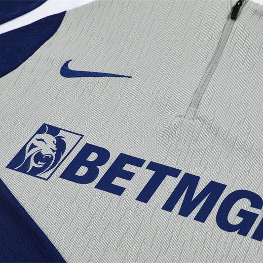 25/26 Tottenham Training Grey Kids Size Tracksuit - Premium Quality Jersey at FootballPrestige.com