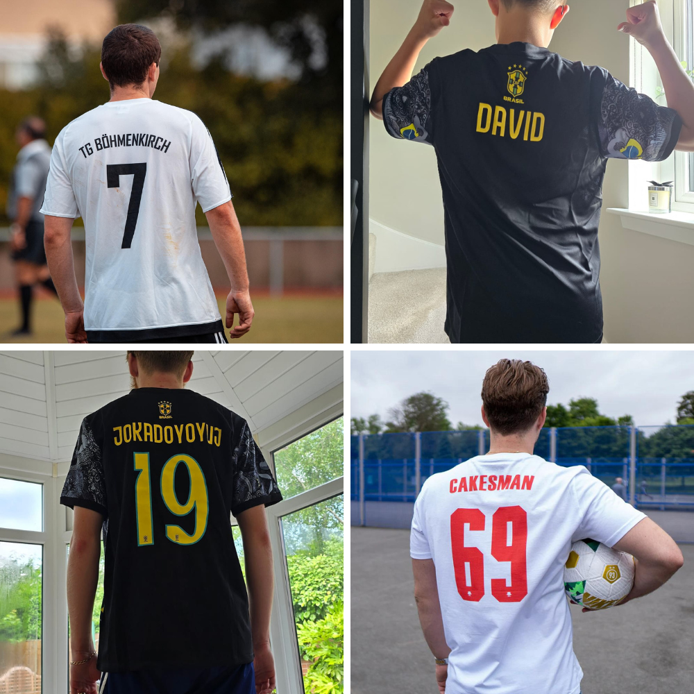 Customizable Football Jerseys, Brazil Jesus Kit, Sakura Dragon, Real Madrid, PSG, Mbappe, Messi Ronalod - Football Prestige - Premium Quality Jerseys