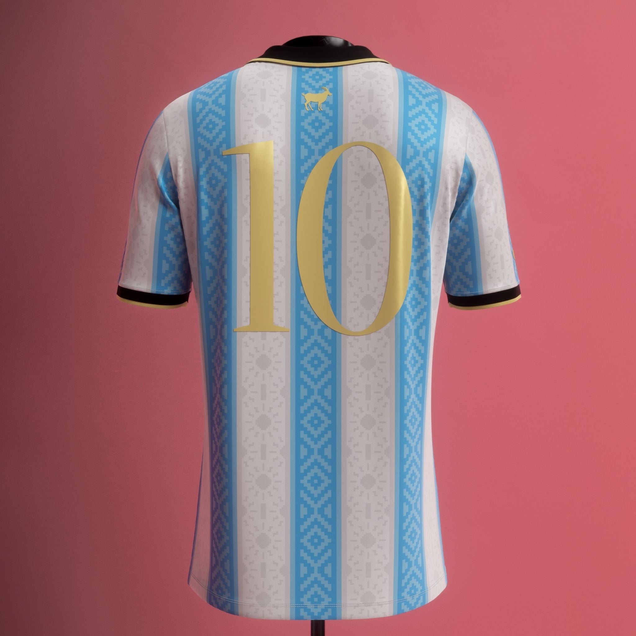 Argentina "La Pulga" Premium White Kit - Premium Quality Jersey at FootballPrestige.com